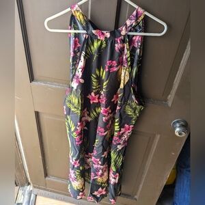 Shein Curve Floral Halter Dress